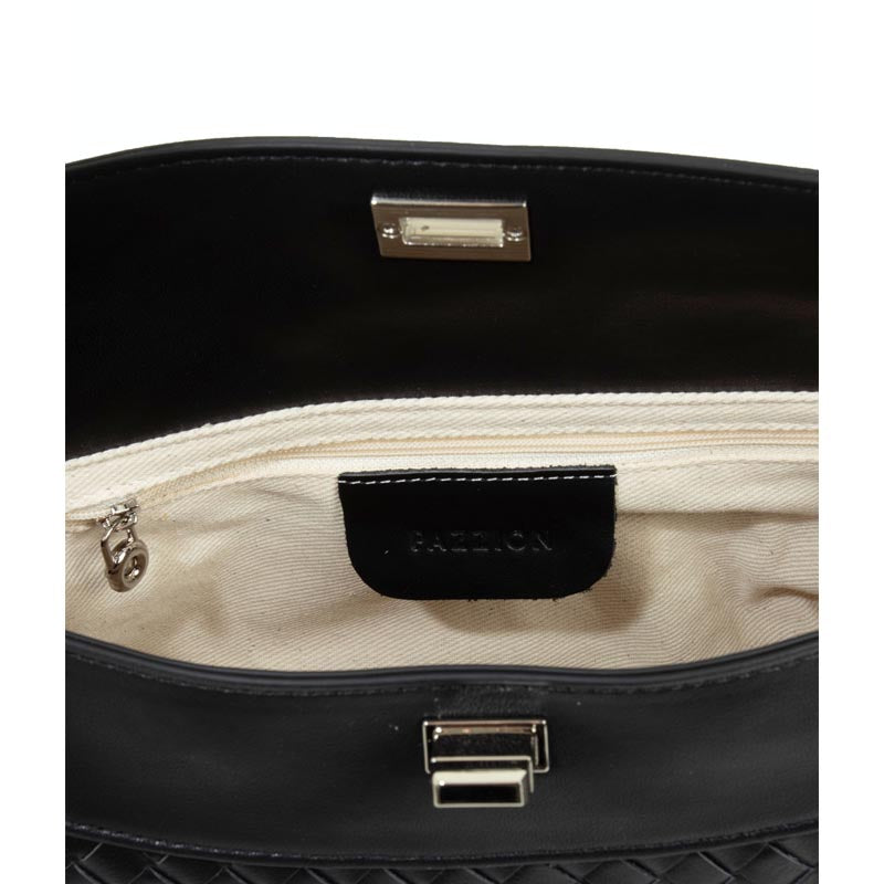 Women's Aerivelle Woven Twist Lock Bag - Black