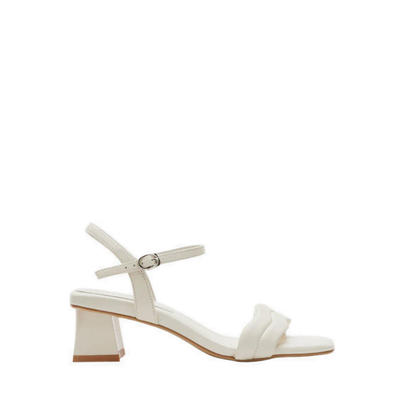 Alaina Pillow Strappy Heels - Beige