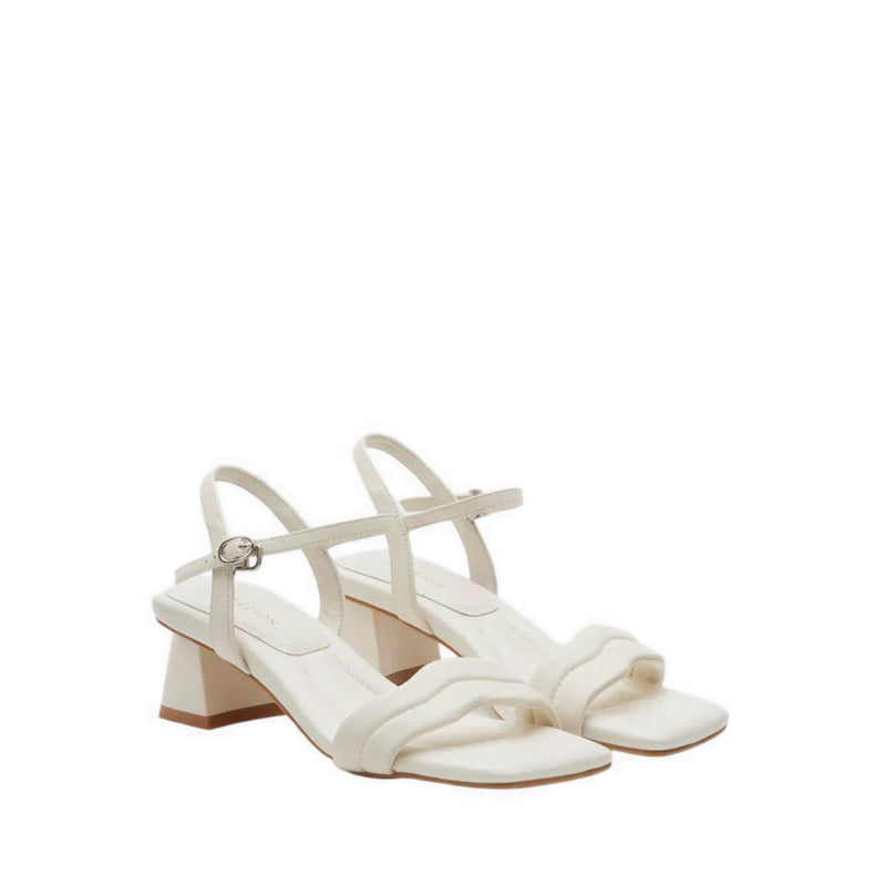 Alaina Pillow Strappy Heels - Beige