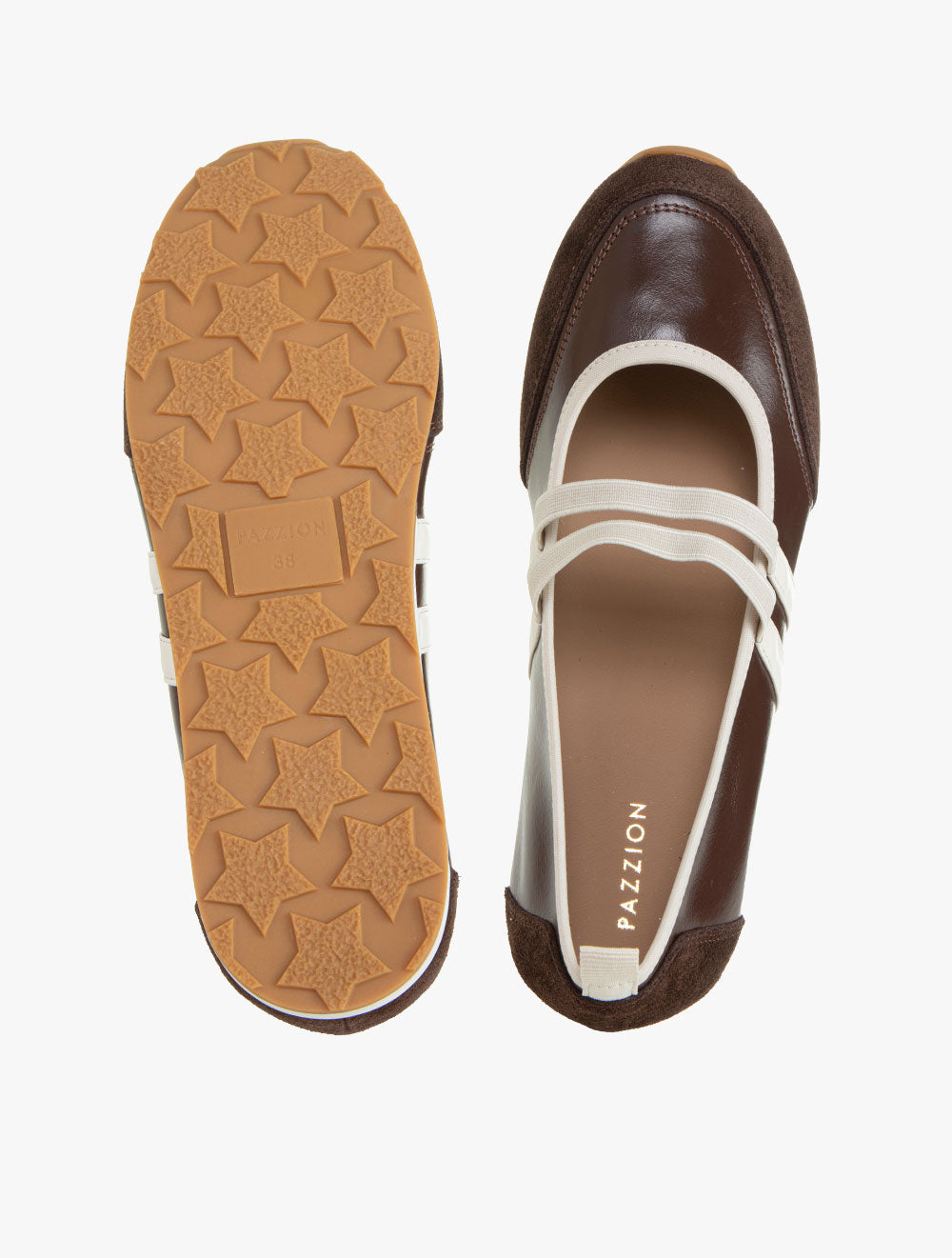 Pazzion Women's 6216-1A Flats - Brown