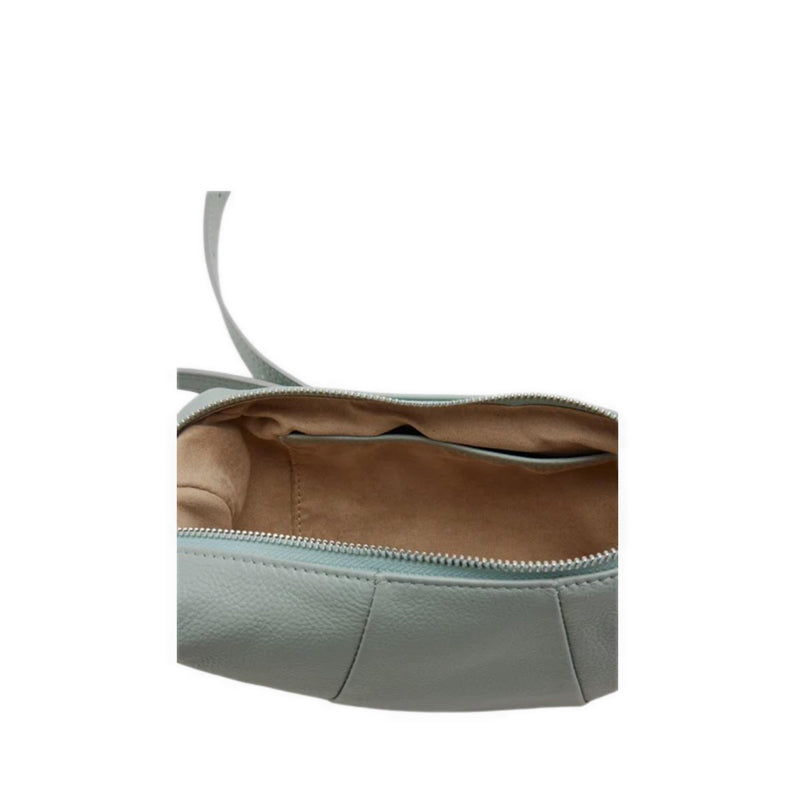 Pazzion Women's Tara Leather Croissant Bag - Pale Blue