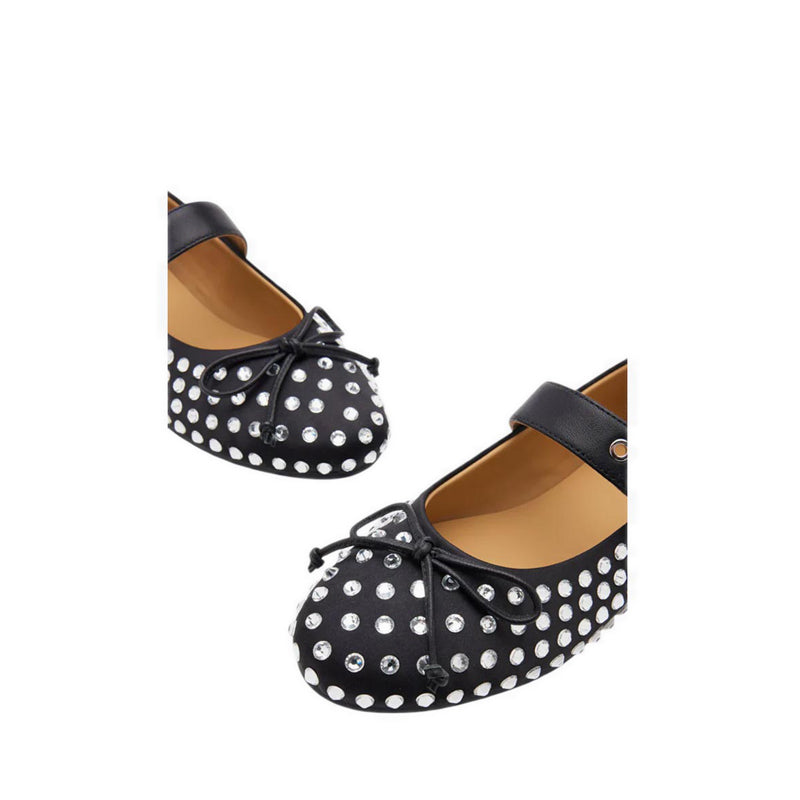 Wisteria Studded Buckled Mary Janes - Black