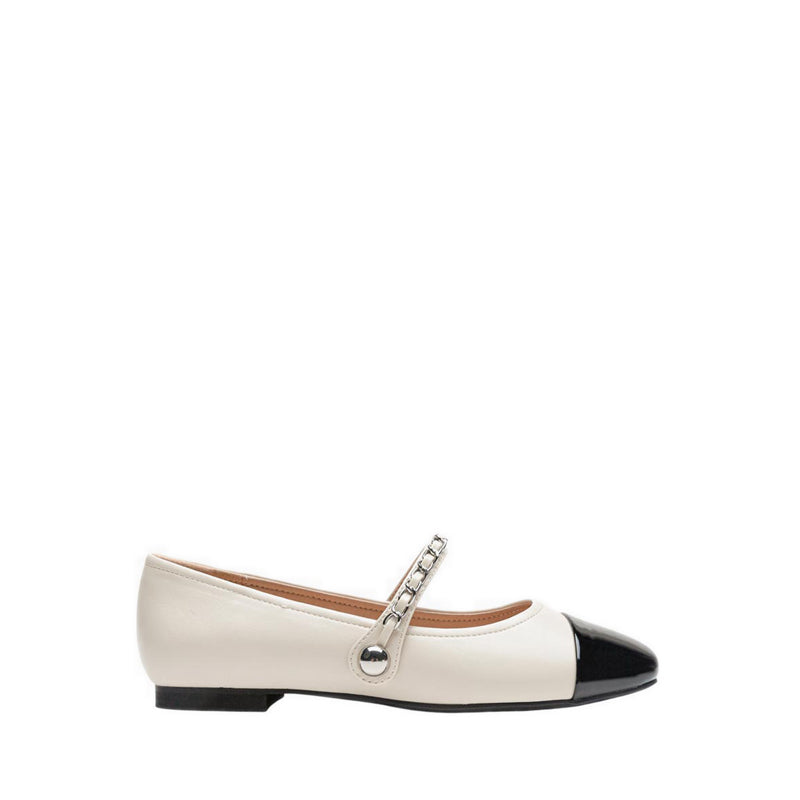 ZAD30 Women's Flats - Beige/Black
