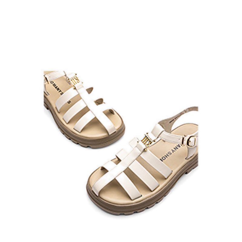 ZAD82 Women's Sandals Platforms - White