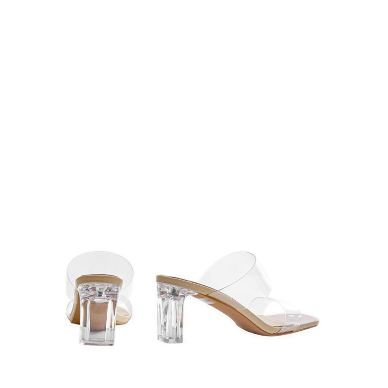 ZAE32 Women's Sandal Heels - Apricot