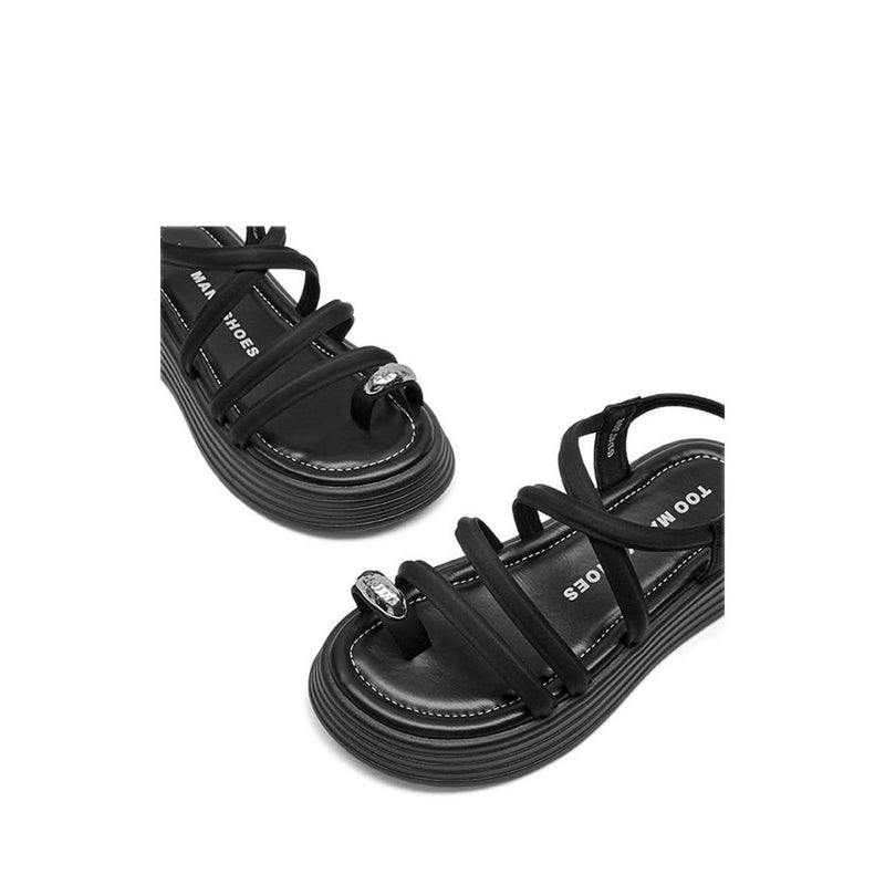 ZAE82 Women's Sandals Platforms - Black