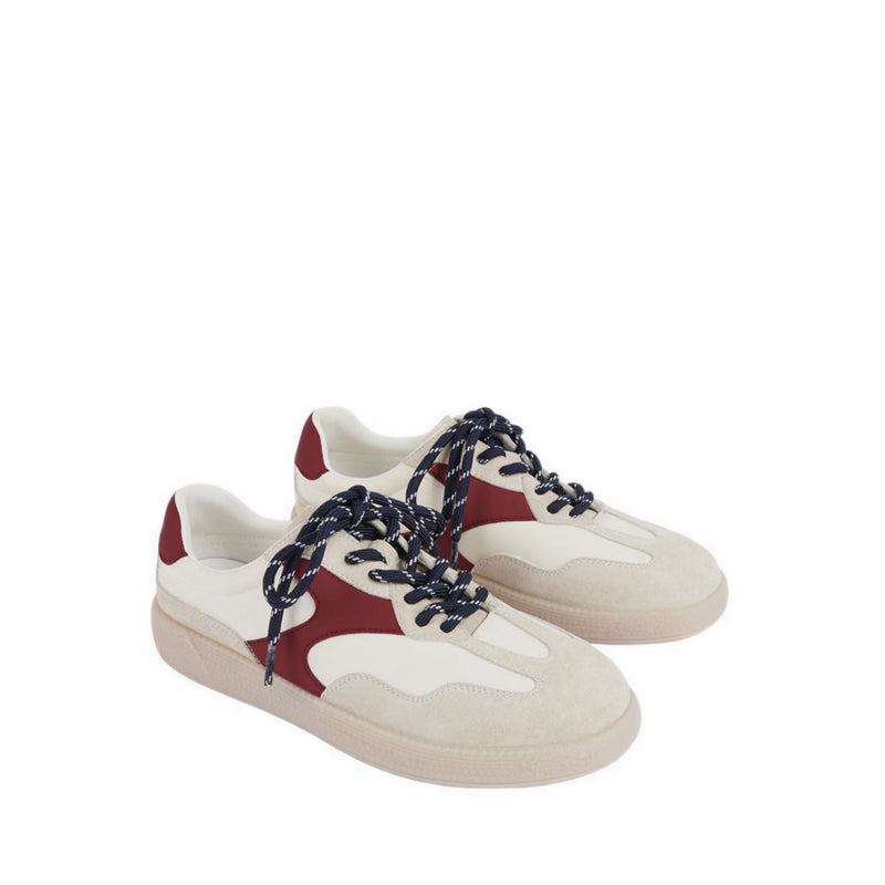 ZAF61 Women's Sneakers - Beige/Wine