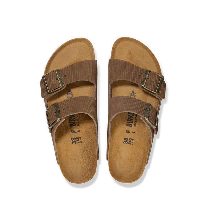 Arizona Suede Leather Corduroy Dark Tea