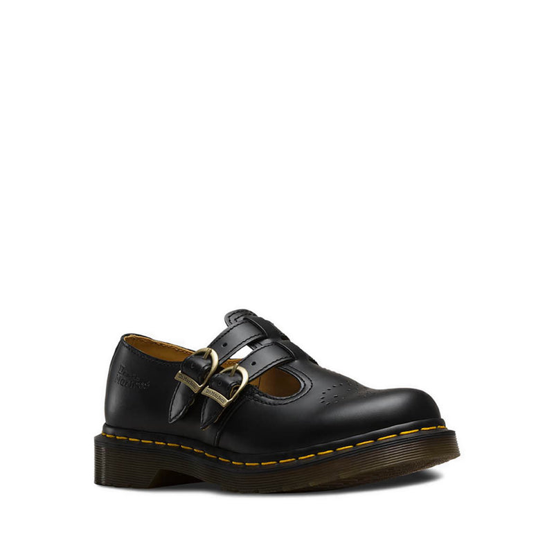 8065 Women'S Mary Jane- Black Smooth