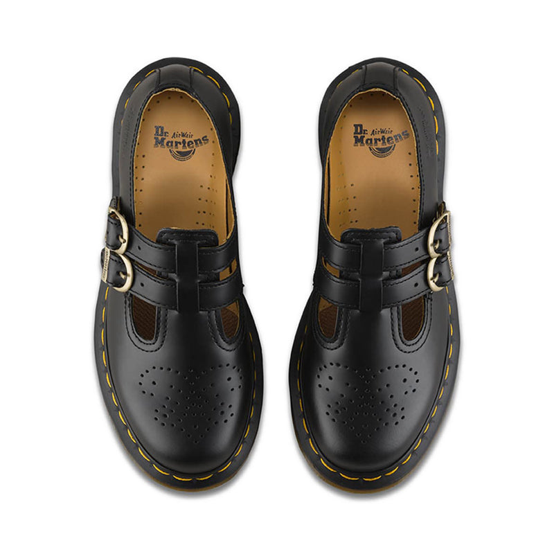 8065 Women'S Mary Jane- Black Smooth