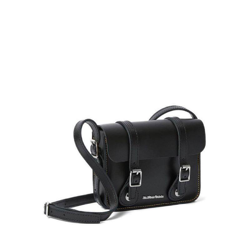 Core 7" Leather Satchel- Black Kiev