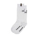 Not Ordinary Logo Socks White