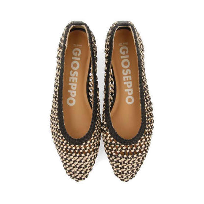 Gioseppo Atherton Ballerina Flats - Black/White