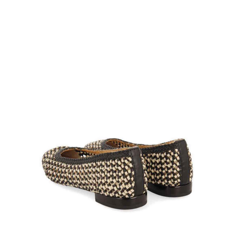 Gioseppo Atherton Ballerina Flats - Black/White