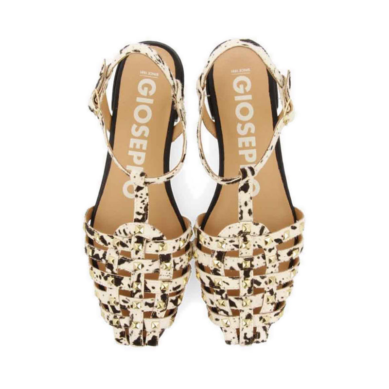 Gioseppo Connerton Sandals - Black/White
