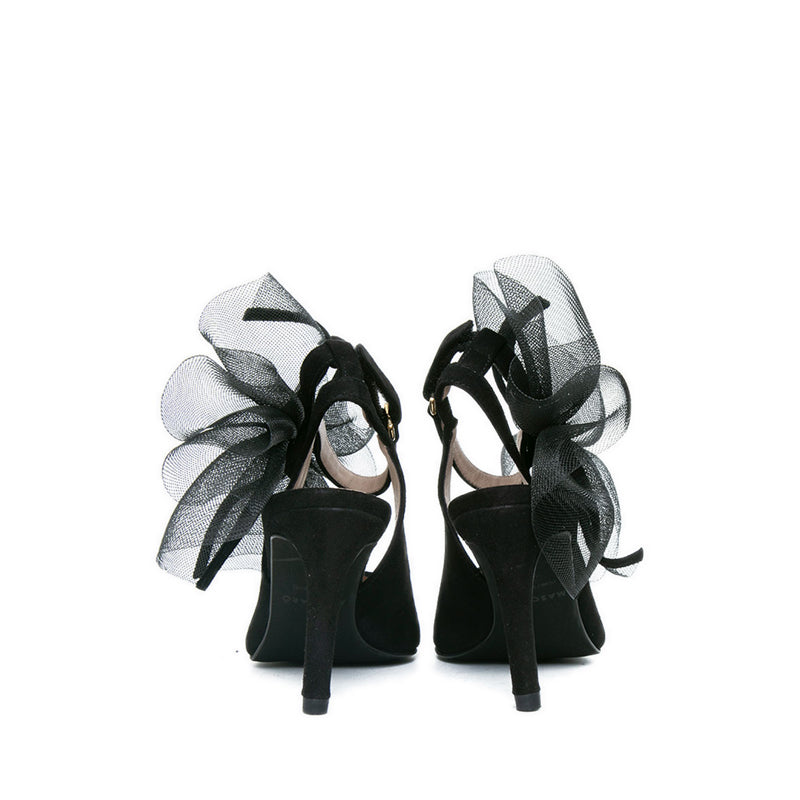 Pretty Ballerina 50951 Slingback Heels - Black