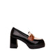 Bonnie Loafers Heels - Black