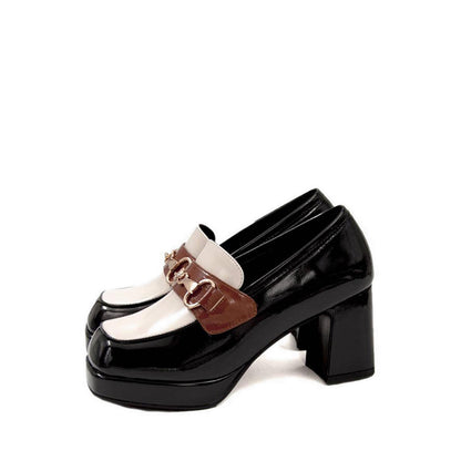 Bonnie Loafers Heels - Black