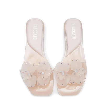 2401D-Pnk Jelly Sandals - Pink
