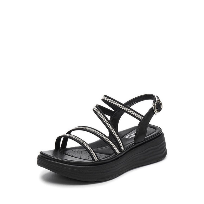 65220-005 Wedges Sandal - Black