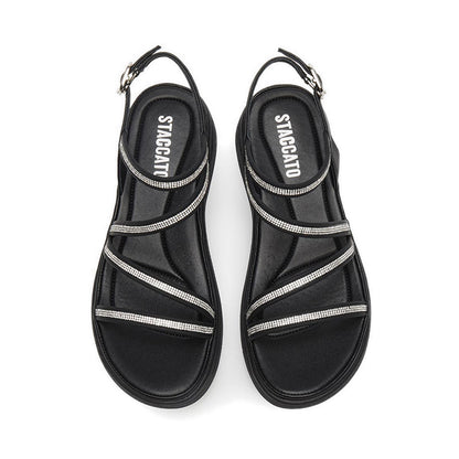 65220-005 Wedges Sandal - Black