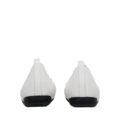 9Cp47-Wht Women'S Ballerina Flats - White
