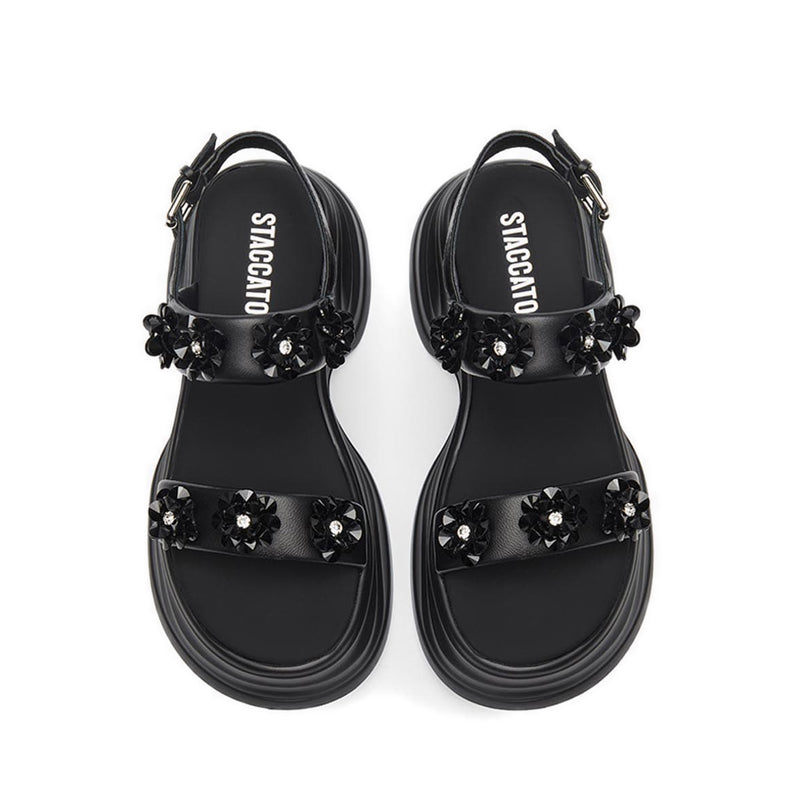 A4782-005 Wedges Sandal - Black