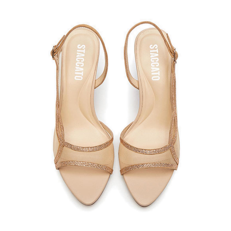 A87-5-Ap1 Sandal Heels - Apricot