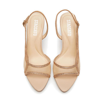 A87-5-Ap1 Sandal Heels - Apricot