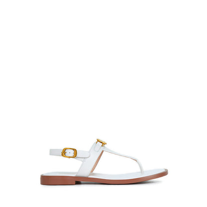 B24753WHT Flat Sandals - White
