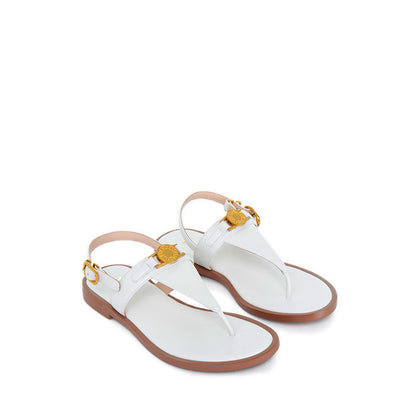 B24753WHT Flat Sandals - White