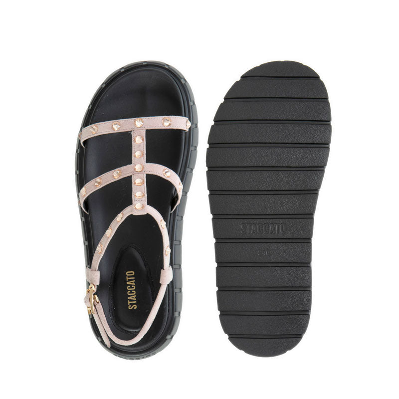 Ejo22-Pnk Platform Sandals - Pink
