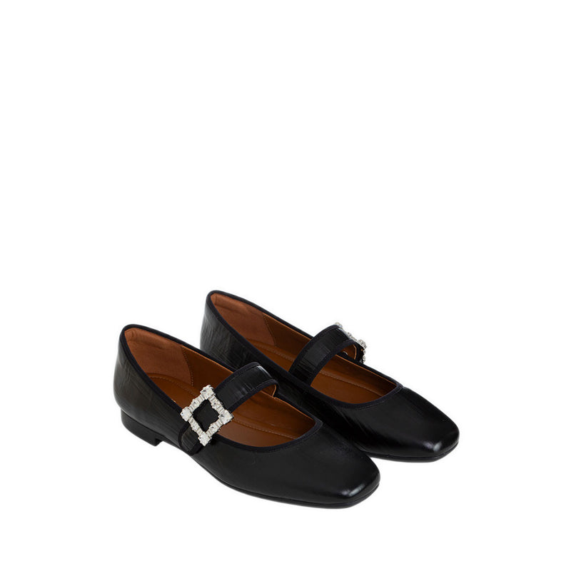 Epq10-005 Ballerina Flats - Black