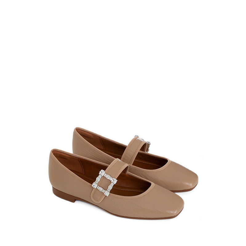 Epq10-Ap1 Ballerina Flats - Apricot