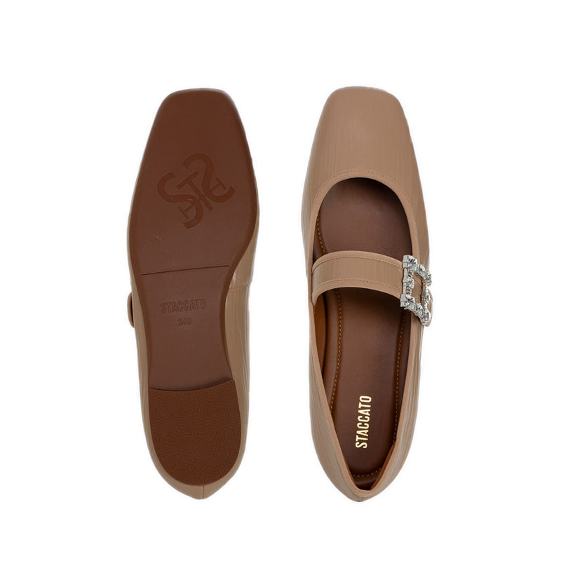 Epq10-Ap1 Ballerina Flats - Apricot