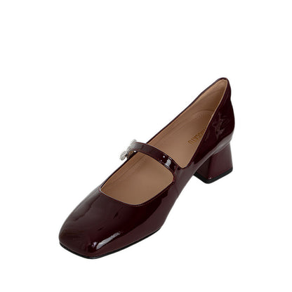 Evt04-Xm0 Heels - Burgundy