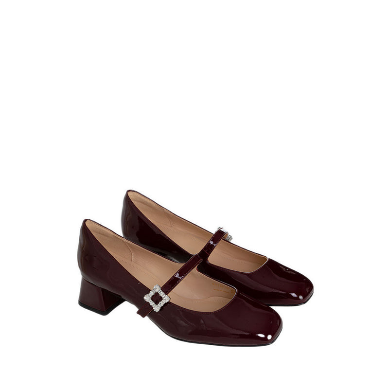 Evt04-Xm0 Heels - Burgundy