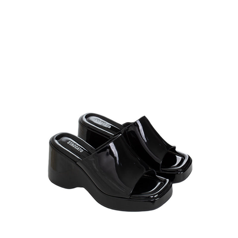 Zh511-005 Sandal Wedges - Black