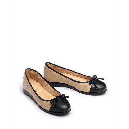 Alger Women'S Ballerina- Natural/Black
