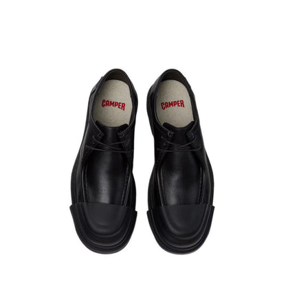 Junction Men's Flat Lace-Up Sneakers - Black