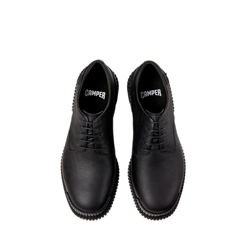 Camper Pix Men's Flat Lace-Up Shoes - Black – Lineashoes.com