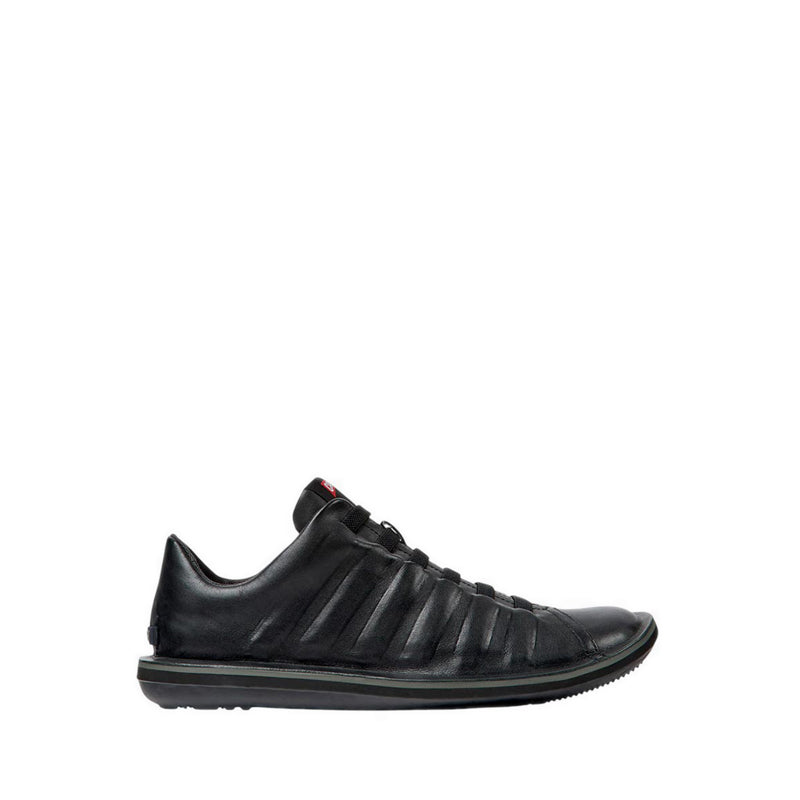 Beetle Men's Flat Lace-Up Shoes - Black