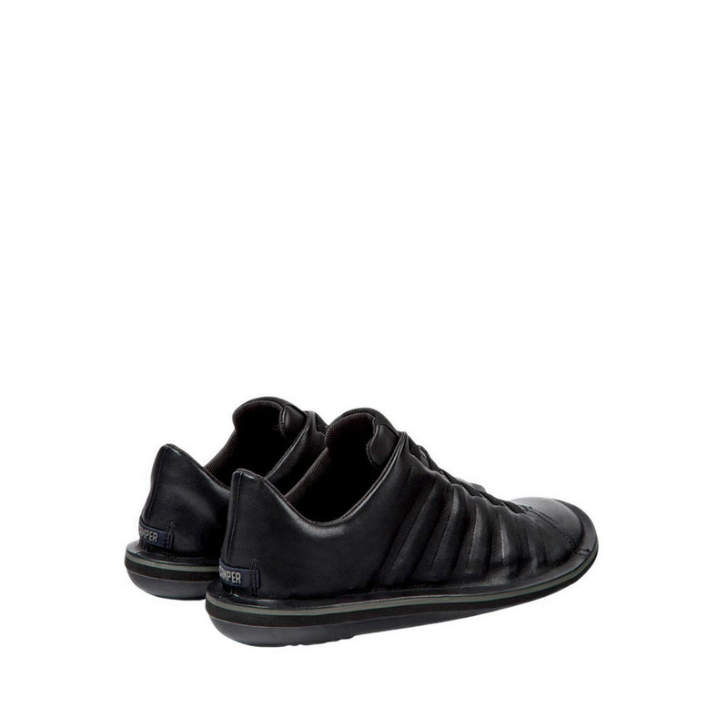 Beetle Men's Flat Lace-Up Shoes - Black