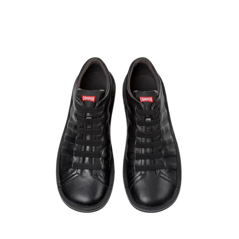 Beetle Men's Flat Lace-Up Shoes - Black