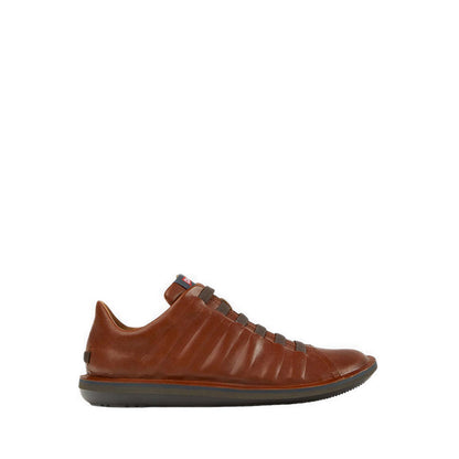 Beetle Men's Flat Lace-Up Shoes - Brown