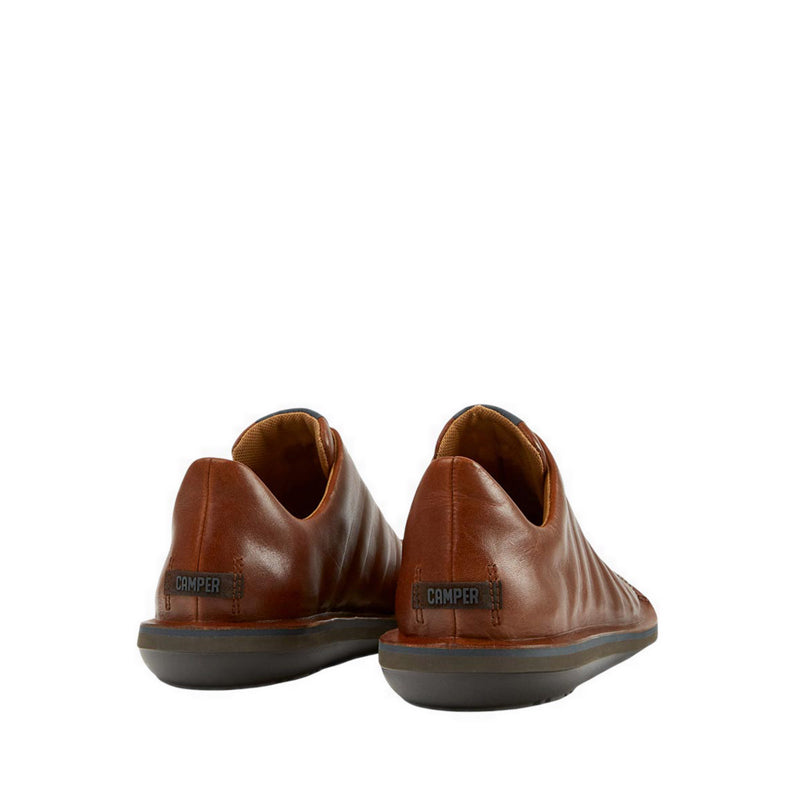 Beetle Men's Flat Lace-Up Shoes - Brown