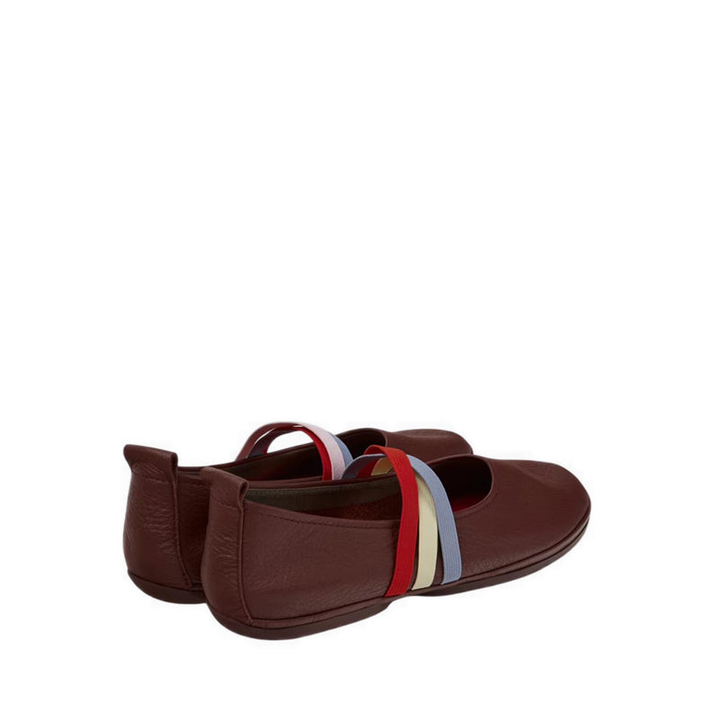 Right Nina Women's Flat Slip-on Shoes - Burgundy