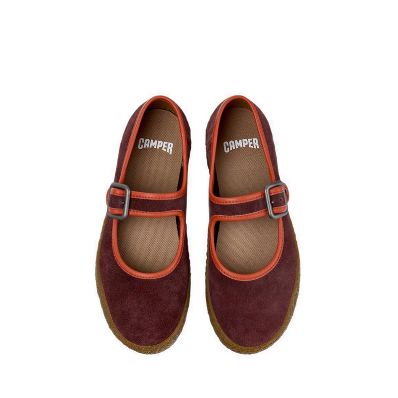 Peu Terreno Women Flat Slip-On Shoes - Burgundy