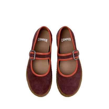Peu Terreno Women Flat Slip-On Shoes - Burgundy