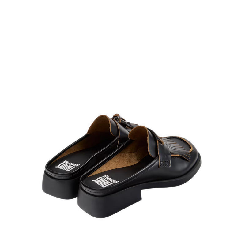 Donna Women's Flat Slip-on Sandals - Black